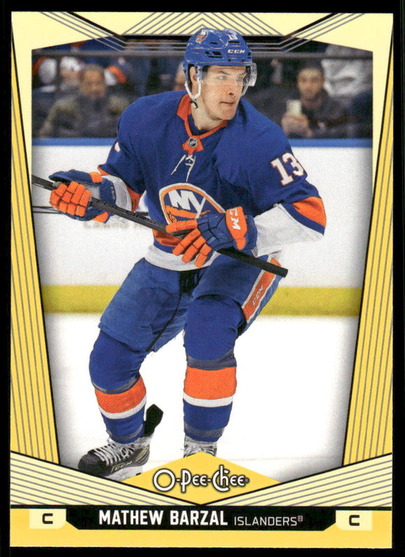 2024-25 O-Pee-Chee Yellow #435 Mathew Barzal