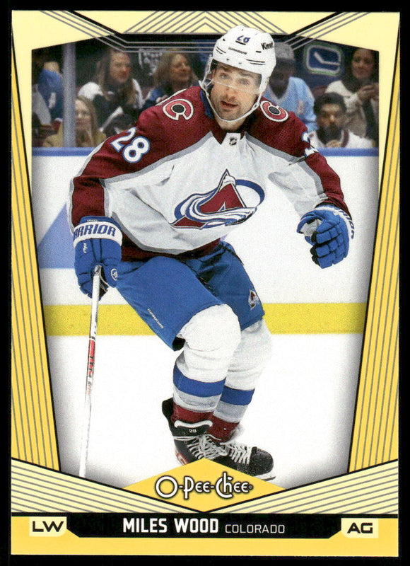 2024-25 O-Pee-Chee Yellow #475 Miles Wood