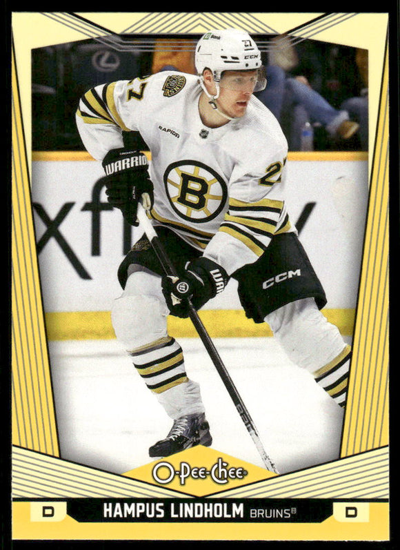 2024-25 O-Pee-Chee Yellow #499 Hampus Lindholm