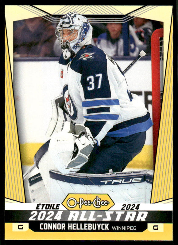 2024-25 O-Pee-Chee Yellow #505 Connor Hellebuyck AS