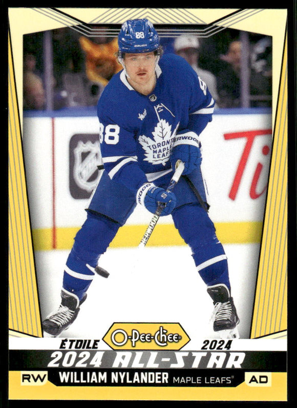 2024-25 O-Pee-Chee Yellow #519 William Nylander AS