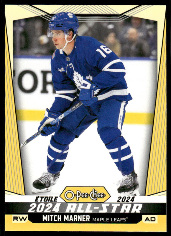 2024-25 O-Pee-Chee Yellow #523 Mitch Marner AS
