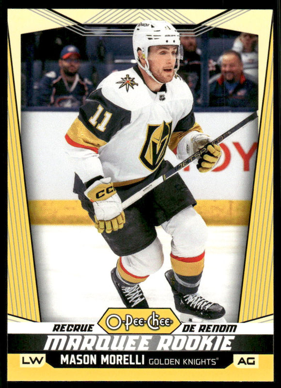 2024-25 O-Pee-Chee Yellow #591 Mason Morelli