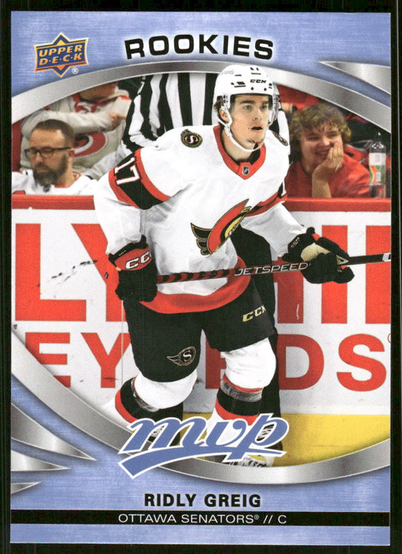2023-24 Upper Deck MVP #233 Ridly Greig SP RC