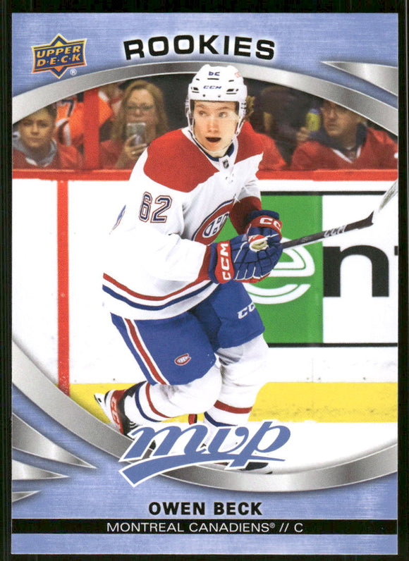 2023-24 Upper Deck MVP #234 Owen Beck SP RC