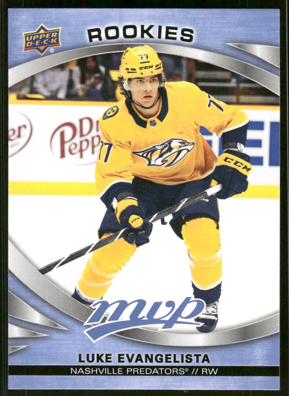 2023-24 Upper Deck MVP #239 Luke Evangelista SP RC