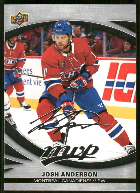 2023-24 Upper Deck MVP Silver Script #86 Josh Anderson