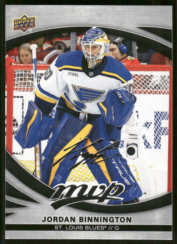2023-24 Upper Deck MVP Silver Script #92 Jordan Binnington