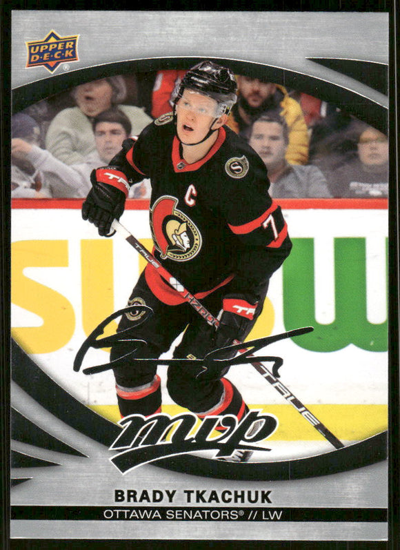 2023-24 Upper Deck MVP Silver Script #127 Brady Tkachuk