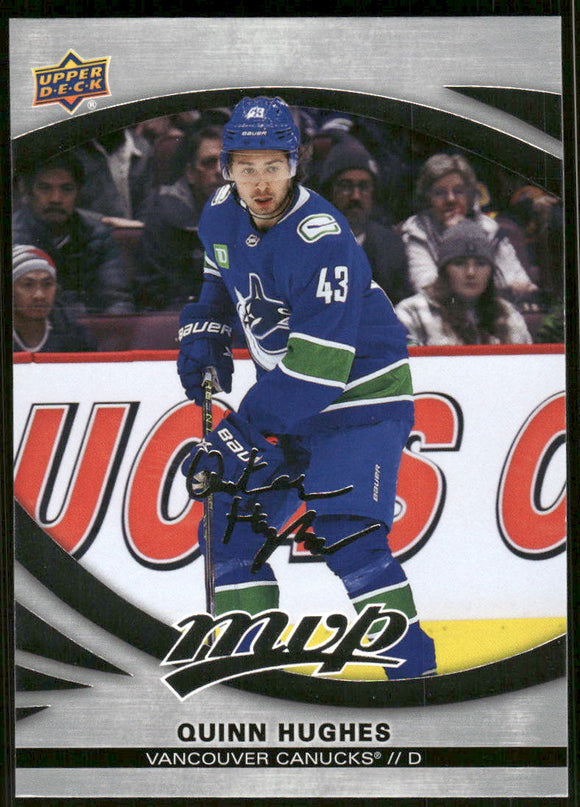 2023-24 Upper Deck MVP Silver Script #129 Quinn Hughes