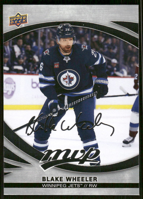 2023-24 Upper Deck MVP Silver Script #131 Blake Wheeler