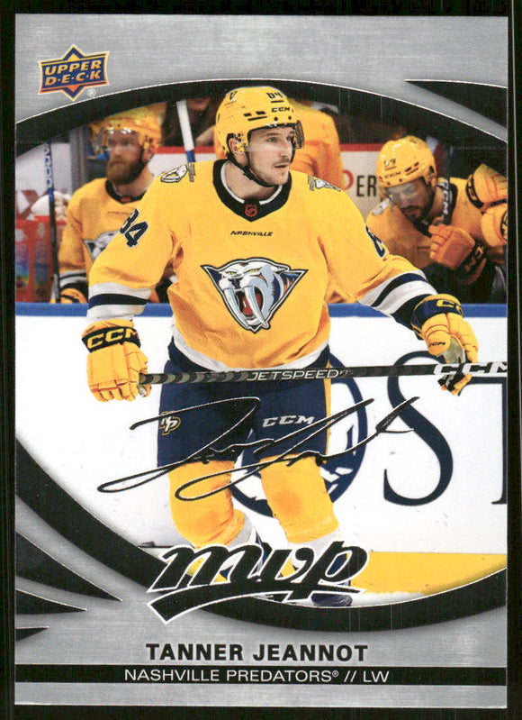 2023-24 Upper Deck MVP Silver Script #213 Tanner Jeannot SP