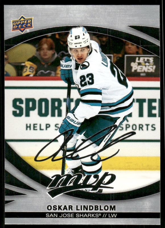 2023-24 Upper Deck MVP Silver Script #217 Oskar Lindblom SP