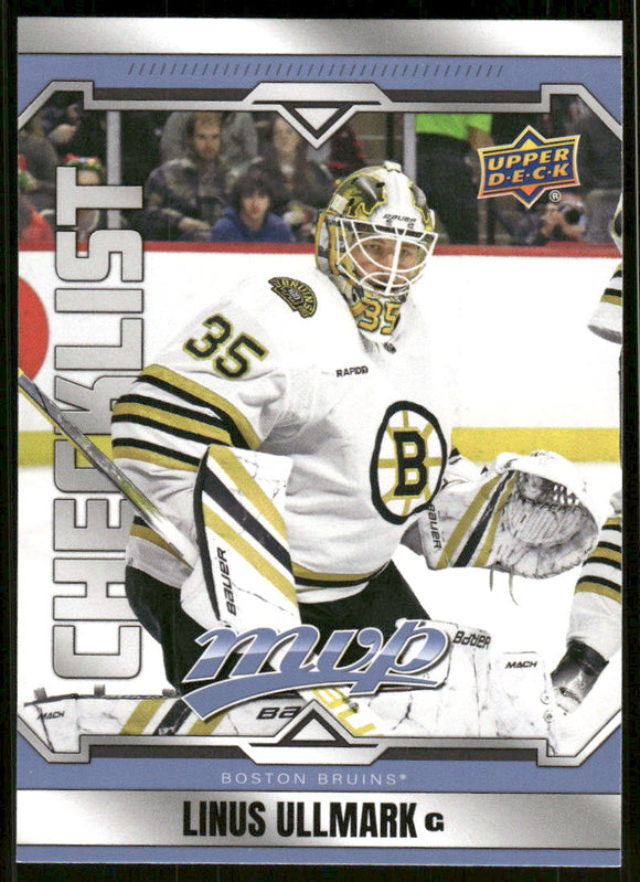 2024-25 Upper Deck MVP #100 Linus Ullmark CL