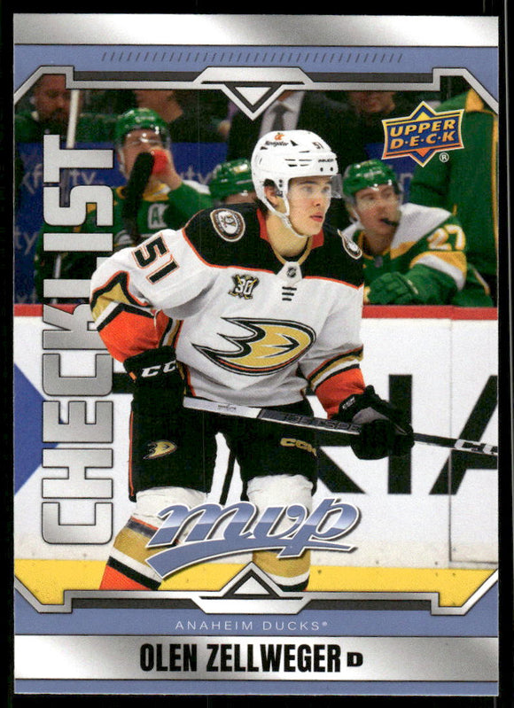 2024-25 Upper Deck MVP #250 Olen Zellweger SP CL