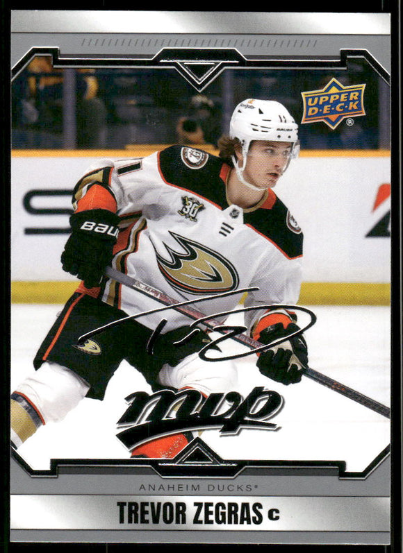 2024-25 Upper Deck MVP Silver Script #166 Trevor Zegras