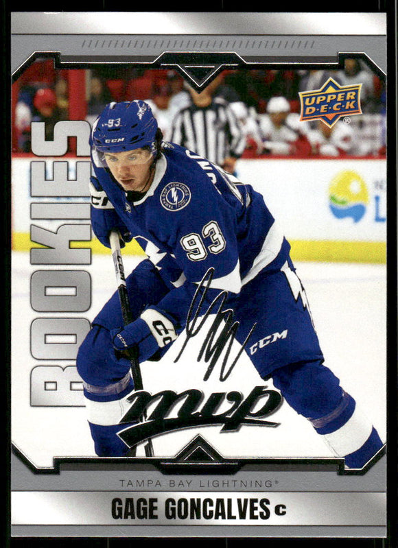 2024-25 Upper Deck MVP Silver Script #235 Gage Goncalves SP