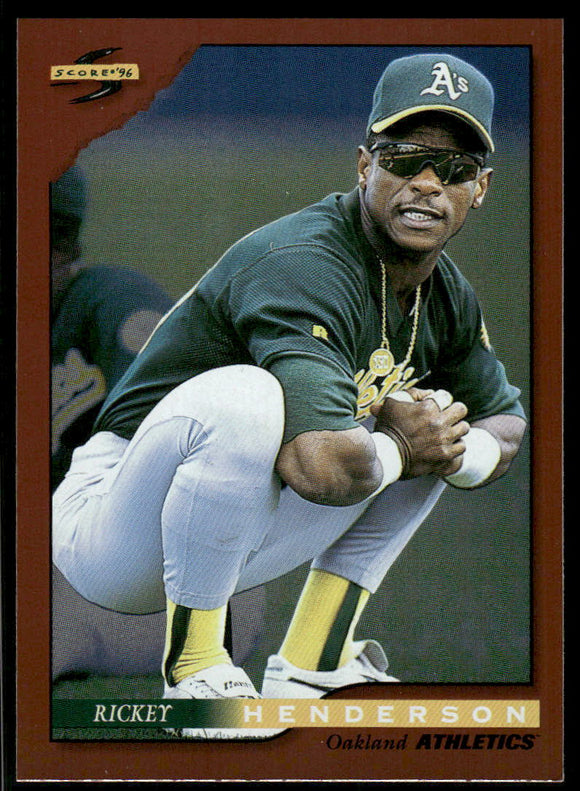 1996 Score Dugout Collection #A10 Rickey Henderson