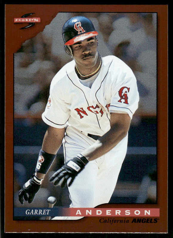 1996 Score Dugout Collection #A34 Garret Anderson