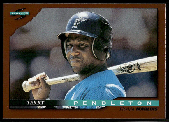 1996 Score Dugout Collection #A42 Terry Pendleton