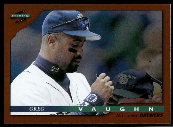 1996 Score Dugout Collection #A49 Greg Vaughn