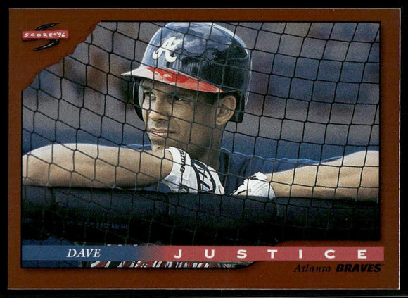 1996 Score Dugout Collection #A51 David Justice