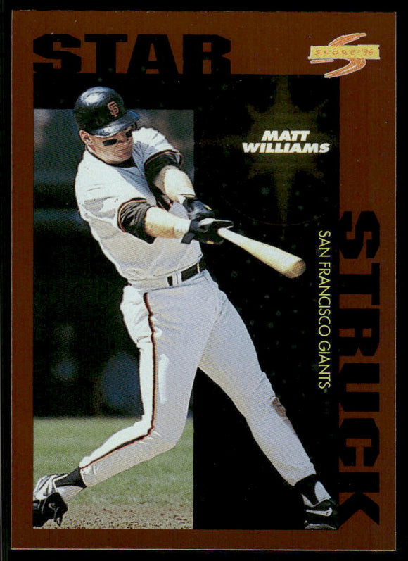 1996 Score Dugout Collection #B85 Matt Williams SS