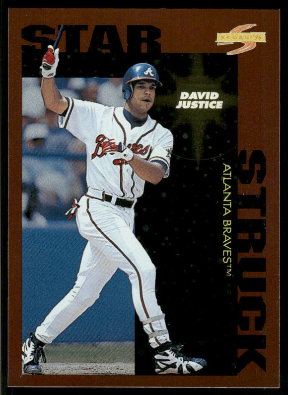 1996 Score Dugout Collection #B110 David Justice SS