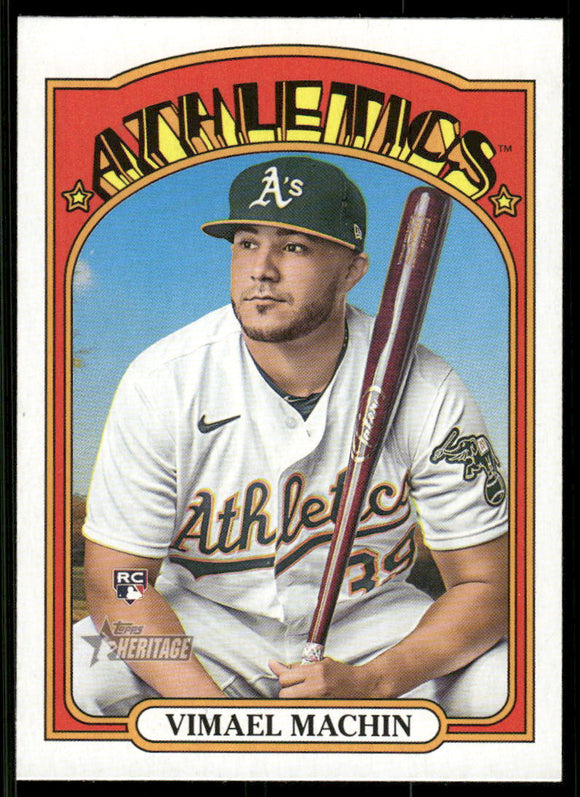 2021 Topps Heritage #502 Vimael Machin RC