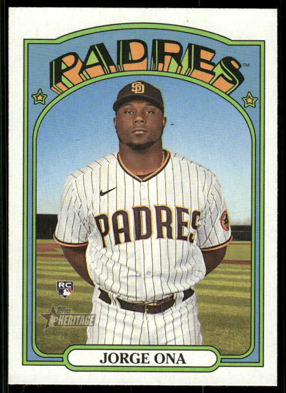 2021 Topps Heritage #504 Jorge Ona RC