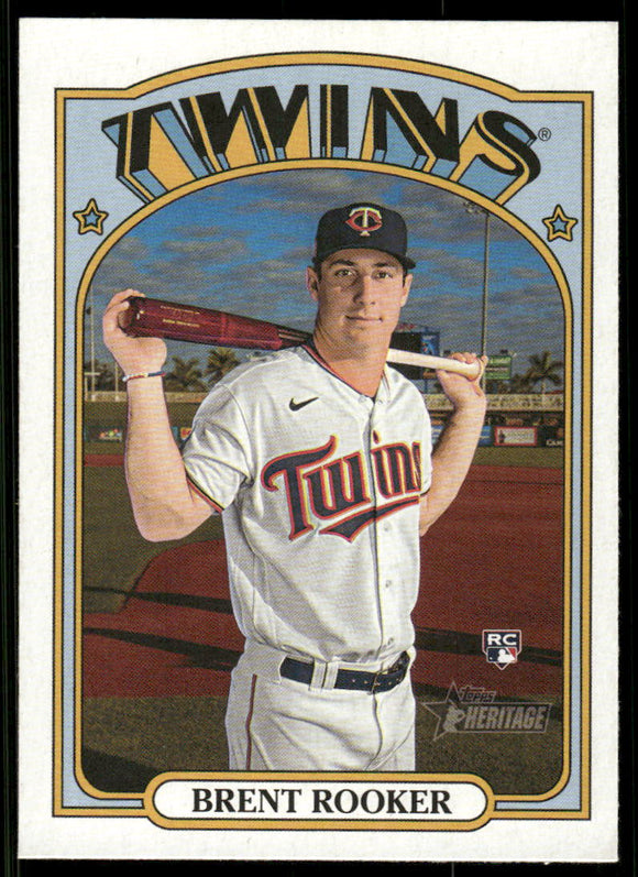 2021 Topps Heritage #511 Brent Rooker RC