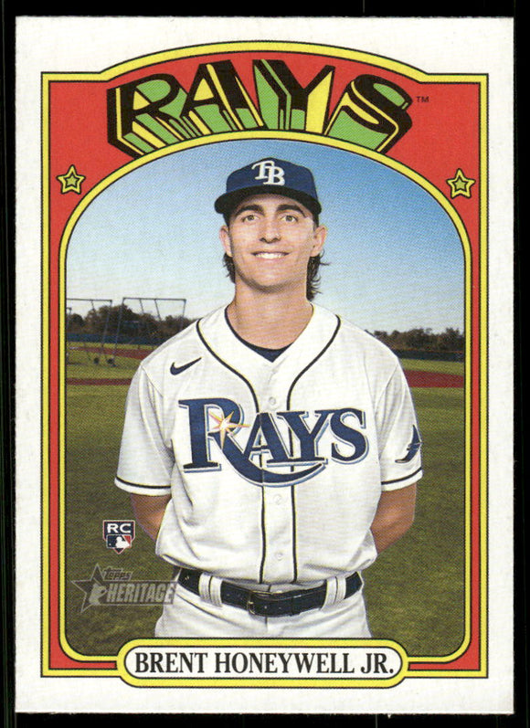 2021 Topps Heritage #523 Brent Honeywell Jr. RC