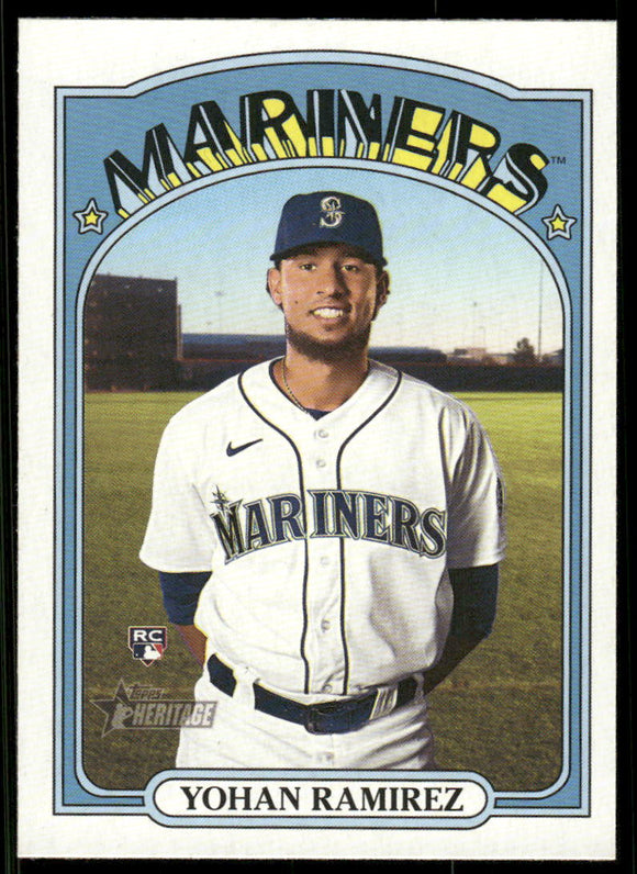 2021 Topps Heritage #530 Yohan Ramirez RC