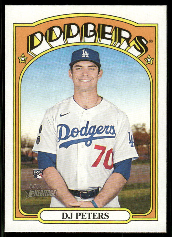 2021 Topps Heritage #532 DJ Peters RC