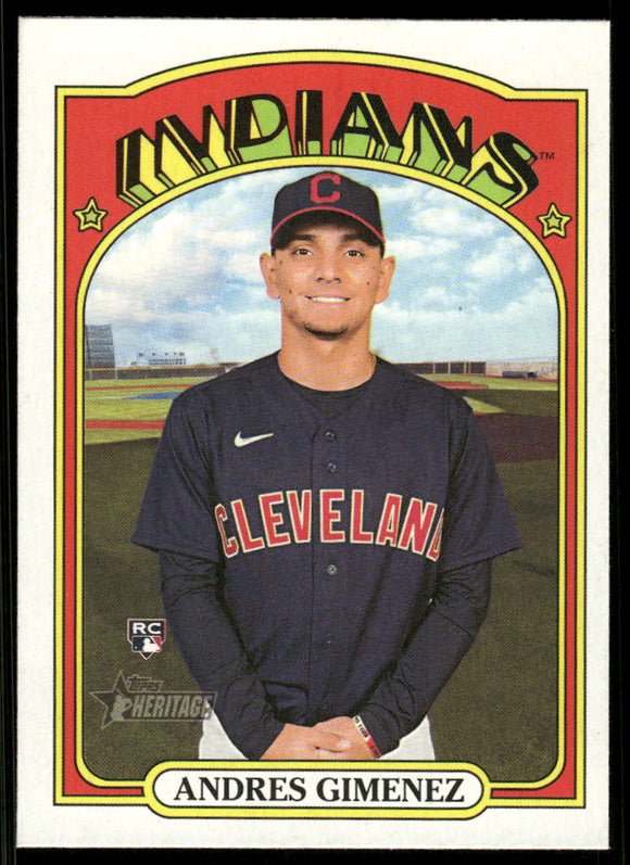 2021 Topps Heritage #569 Andres Gimenez RC