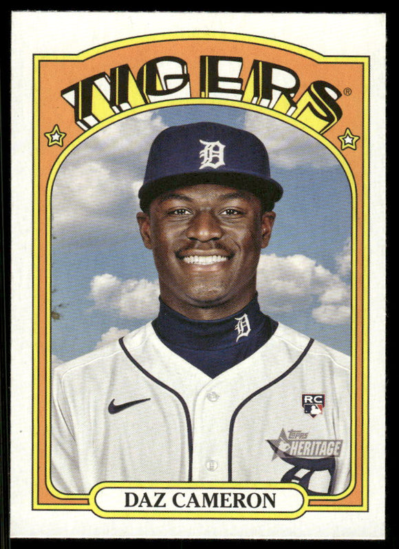 2021 Topps Heritage #575 Daz Cameron RC
