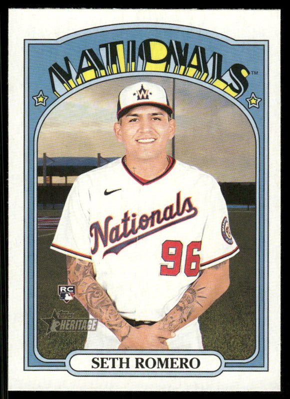 2021 Topps Heritage #580 Seth Romero RC