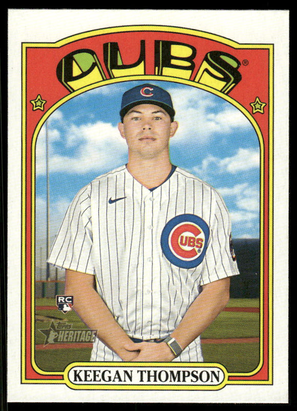 2021 Topps Heritage #588 Keegan Thompson RC