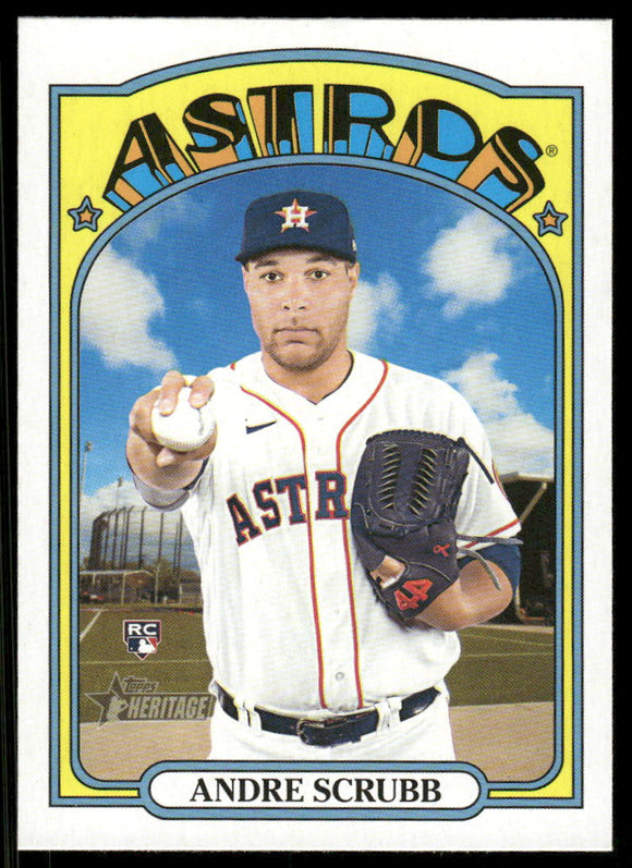 2021 Topps Heritage #592 Andre Scrubb RC