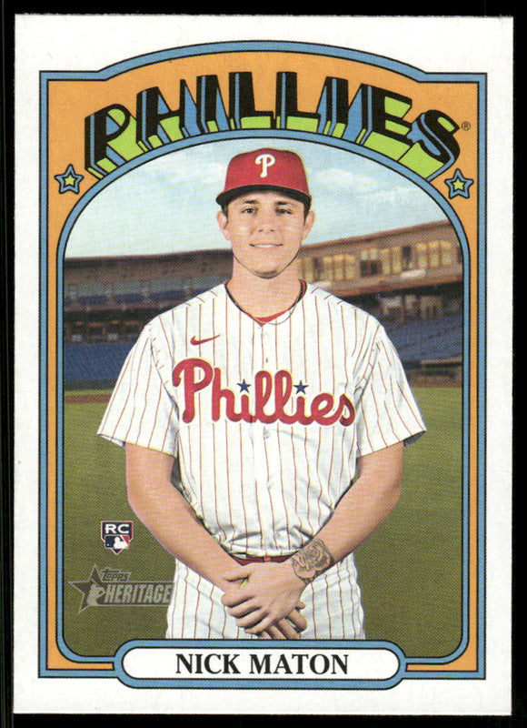 2021 Topps Heritage #602 Nick Maton RC