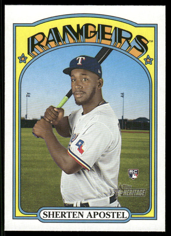 2021 Topps Heritage #603 Sherten Apostel RC