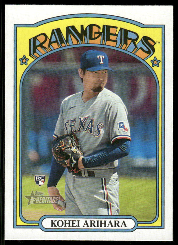 2021 Topps Heritage #609 Kohei Arihara RC