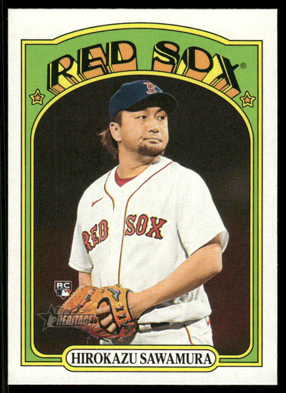 2021 Topps Heritage #615 Hirokazu Sawamura RC