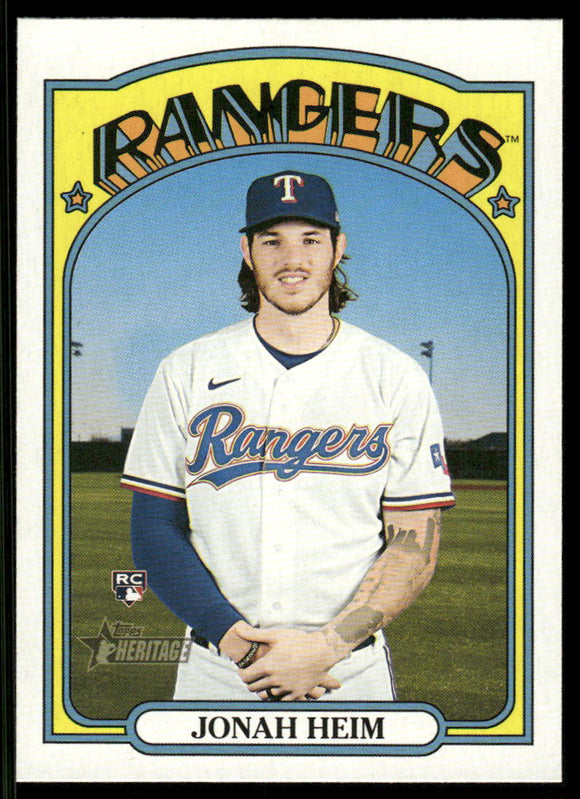 2021 Topps Heritage #620 Jonah Heim RC