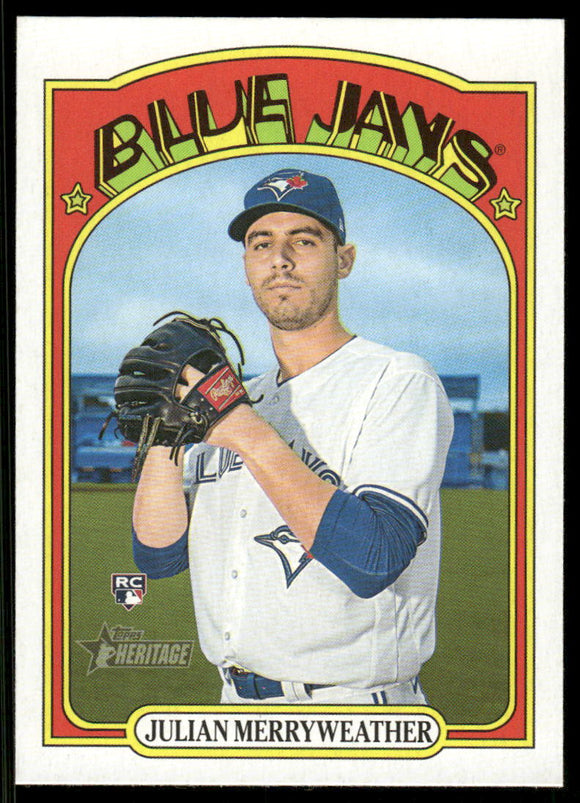 2021 Topps Heritage #629 Julian Merryweather RC