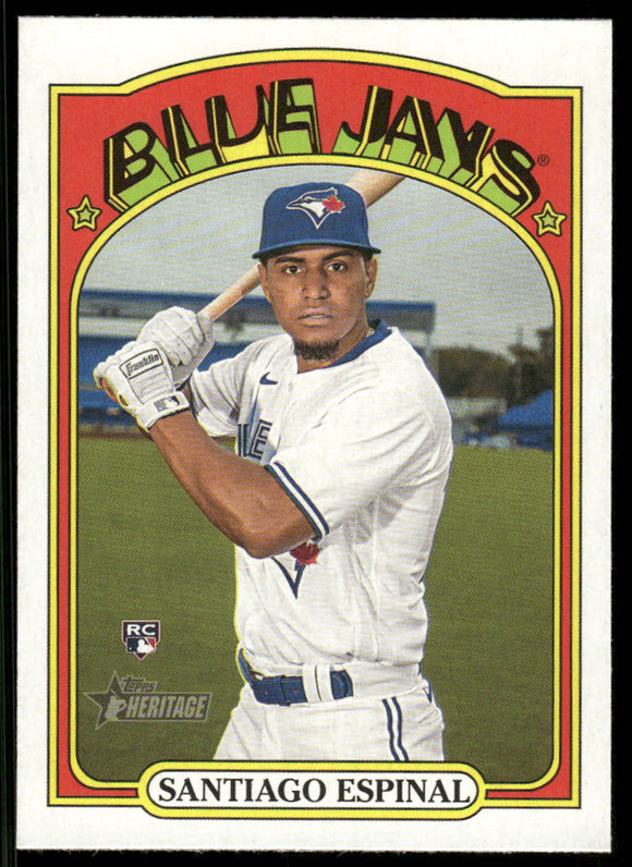 2021 Topps Heritage #630 Santiago Espinal RC
