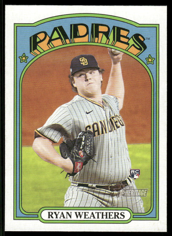 2021 Topps Heritage #634 Ryan Weathers RC
