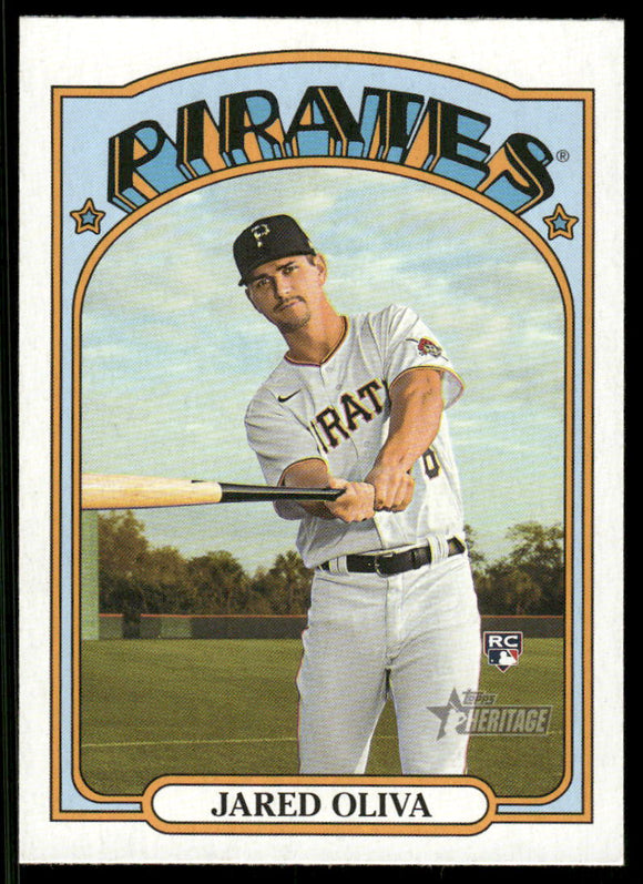 2021 Topps Heritage #644 Jared Oliva RC