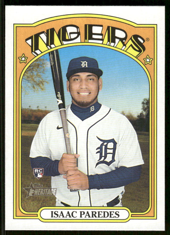 2021 Topps Heritage #648 Isaac Paredes RC