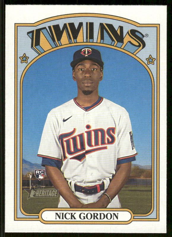 2021 Topps Heritage #652 Nick Gordon RC